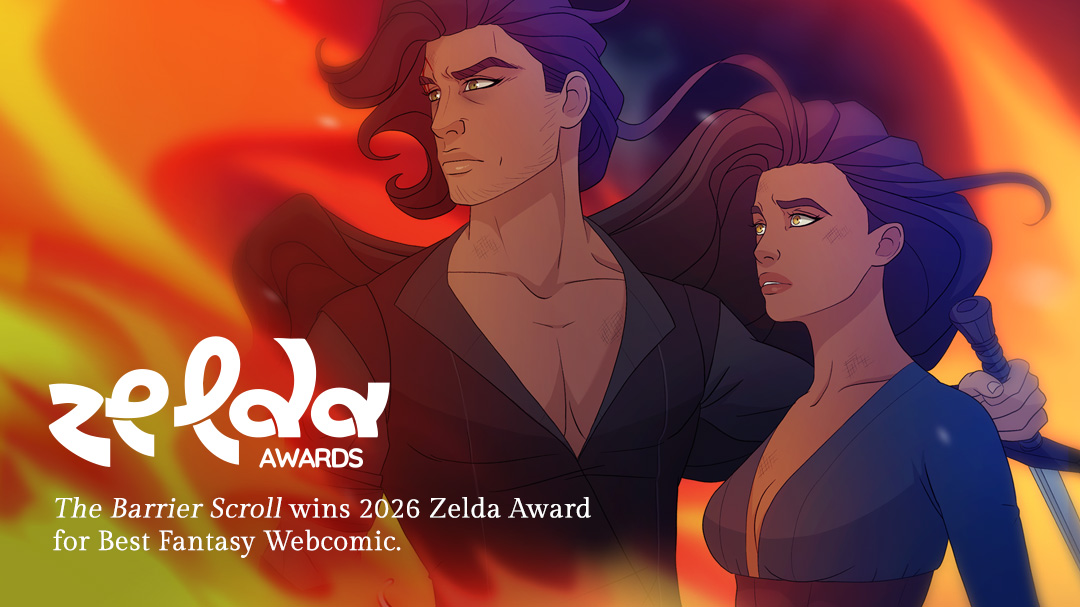 The Barrier Scroll wins 2026 Zelda Award for Best Fantasy Webcomic